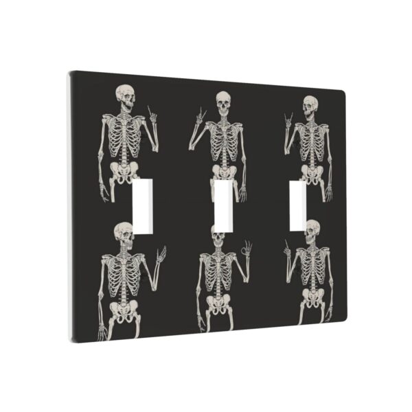 1Pcs Rock Roll Skeleton Skull Wall Plates decorative light switch cover plate Light Switch Cover Plate Decorative Wall Plate outlet covers wall plate - Image 3