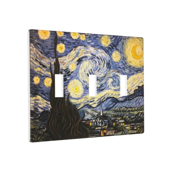 1Pcs The Starry Night Wall Plates decorative light switch cover plate Light Switch Cover Plate Decorative Wall Plate outlet covers wall plate - Image 3