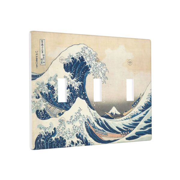 1Pcs The Great Wave off Kanagawa Wall Plates decorative light switch cover plate Light Switch Cover Plate Decorative Wall Plate outlet covers wall plate - Image 3