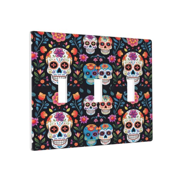 1Pcs Colored skull Wall Plates decorative light switch cover plate Light Switch Cover Plate Decorative Wall Plate outlet covers wall plate - Image 2