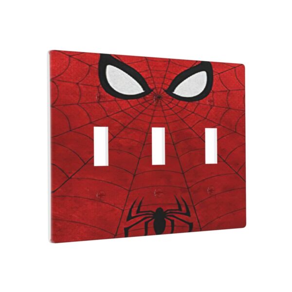 1Pcs Red Spider Web Wall Plates decorative light switch cover plate Light Switch Cover Plate Decorative Wall Plate outlet covers wall plate - Image 2