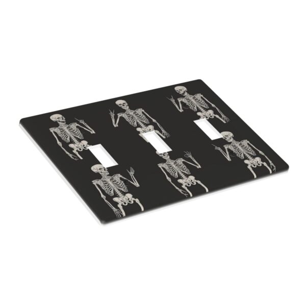 1Pcs Rock Roll Skeleton Skull Wall Plates decorative light switch cover plate Light Switch Cover Plate Decorative Wall Plate outlet covers wall plate - Image 4