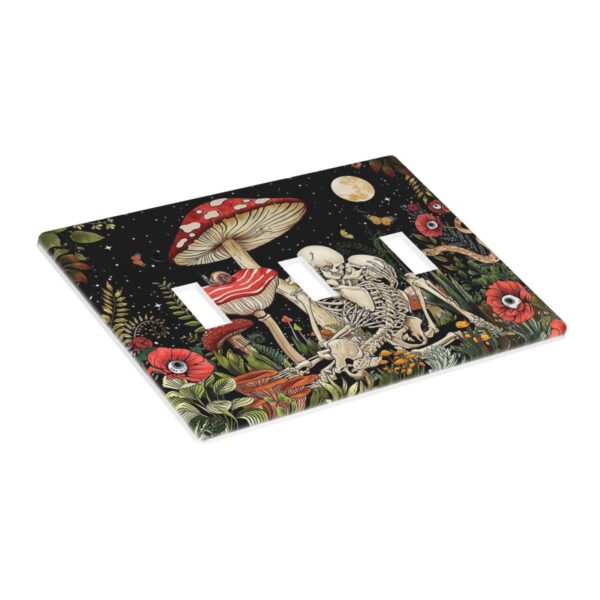 1Pcs Mushroom Skull Skeleton Moon Wall Plates decorative light switch cover plate Light Switch Cover Plate Decorative Wall Plate outlet covers wall plate - Image 3