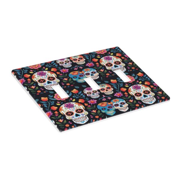 1Pcs Colored skull Wall Plates decorative light switch cover plate Light Switch Cover Plate Decorative Wall Plate outlet covers wall plate - Image 3