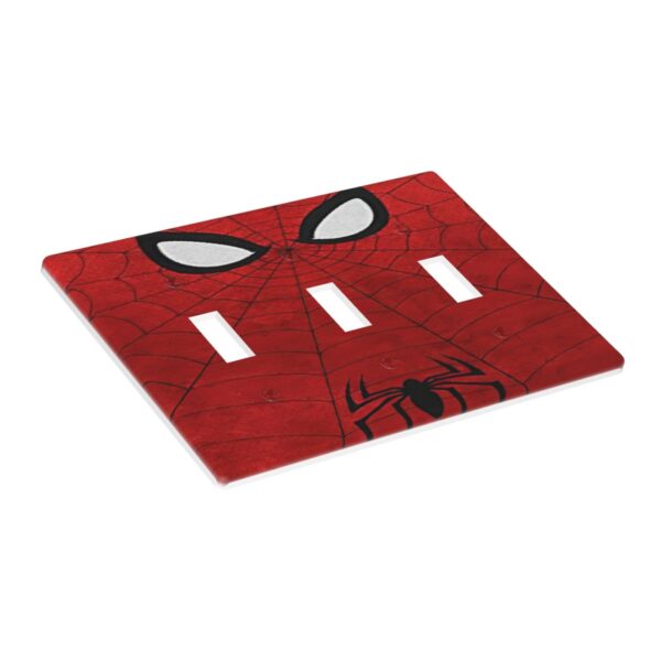1Pcs Red Spider Web Wall Plates decorative light switch cover plate Light Switch Cover Plate Decorative Wall Plate outlet covers wall plate - Image 3
