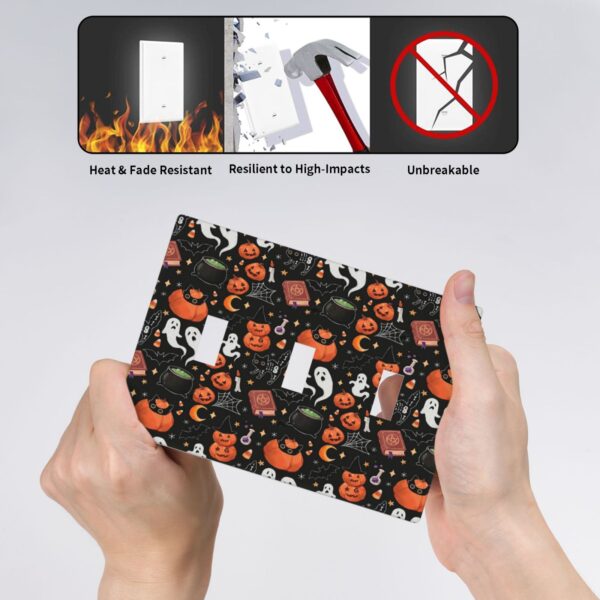 1Pcs alloween  Ghost Funny Pumpkin Wall Plates decorative light switch cover plate Light Switch Cover Plate Decorative Wall Plate outlet covers wall plate - Image 4