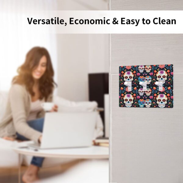 1Pcs Colored skull Wall Plates decorative light switch cover plate Light Switch Cover Plate Decorative Wall Plate outlet covers wall plate - Image 5