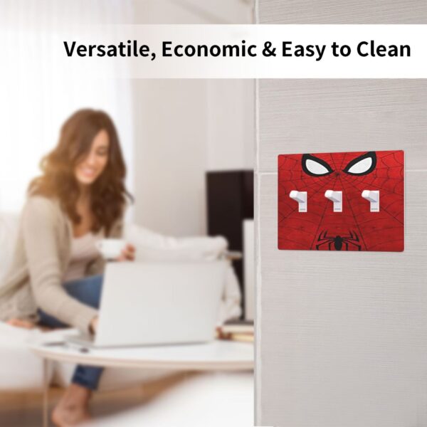 1Pcs Red Spider Web Wall Plates decorative light switch cover plate Light Switch Cover Plate Decorative Wall Plate outlet covers wall plate - Image 4