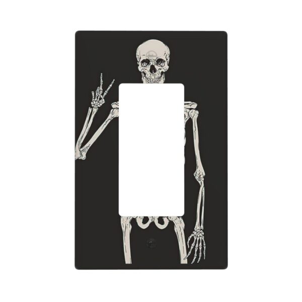 1Pcs Rock Roll Skeleton Skull Wall Plates decorative light switch cover plate Light Switch Cover Plate Decorative Wall Plate outlet covers wall plate