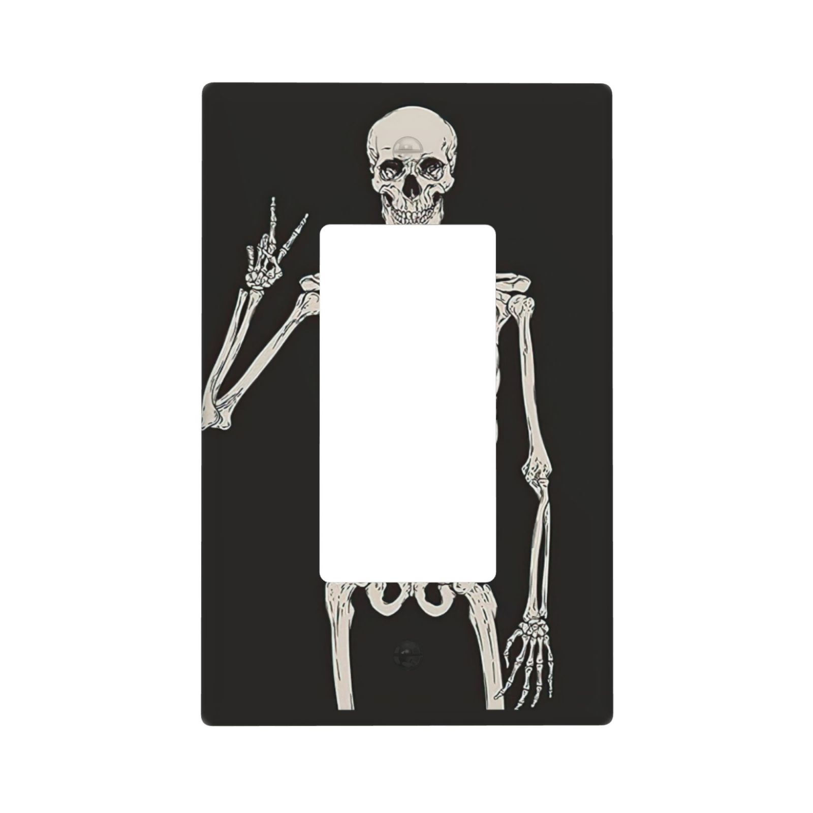 1Pcs Rock Roll Skeleton Skull Wall Plates decorative light switch cover plate Light Switch Cover Plate Decorative Wall Plate outlet covers wall plate