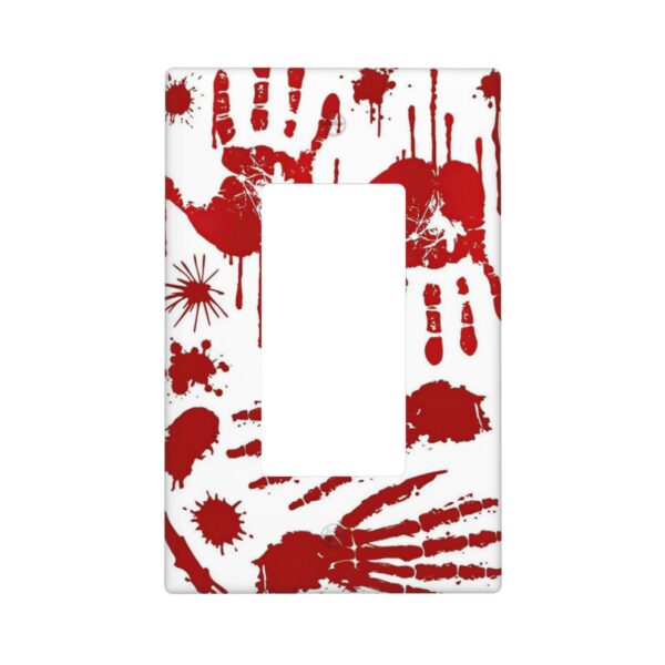 1Pcs Halloween Bloody Handprint Footprint Wall Plates decorative light switch cover plate Light Switch Cover Plate Decorative Wall Plate outlet covers wall plate