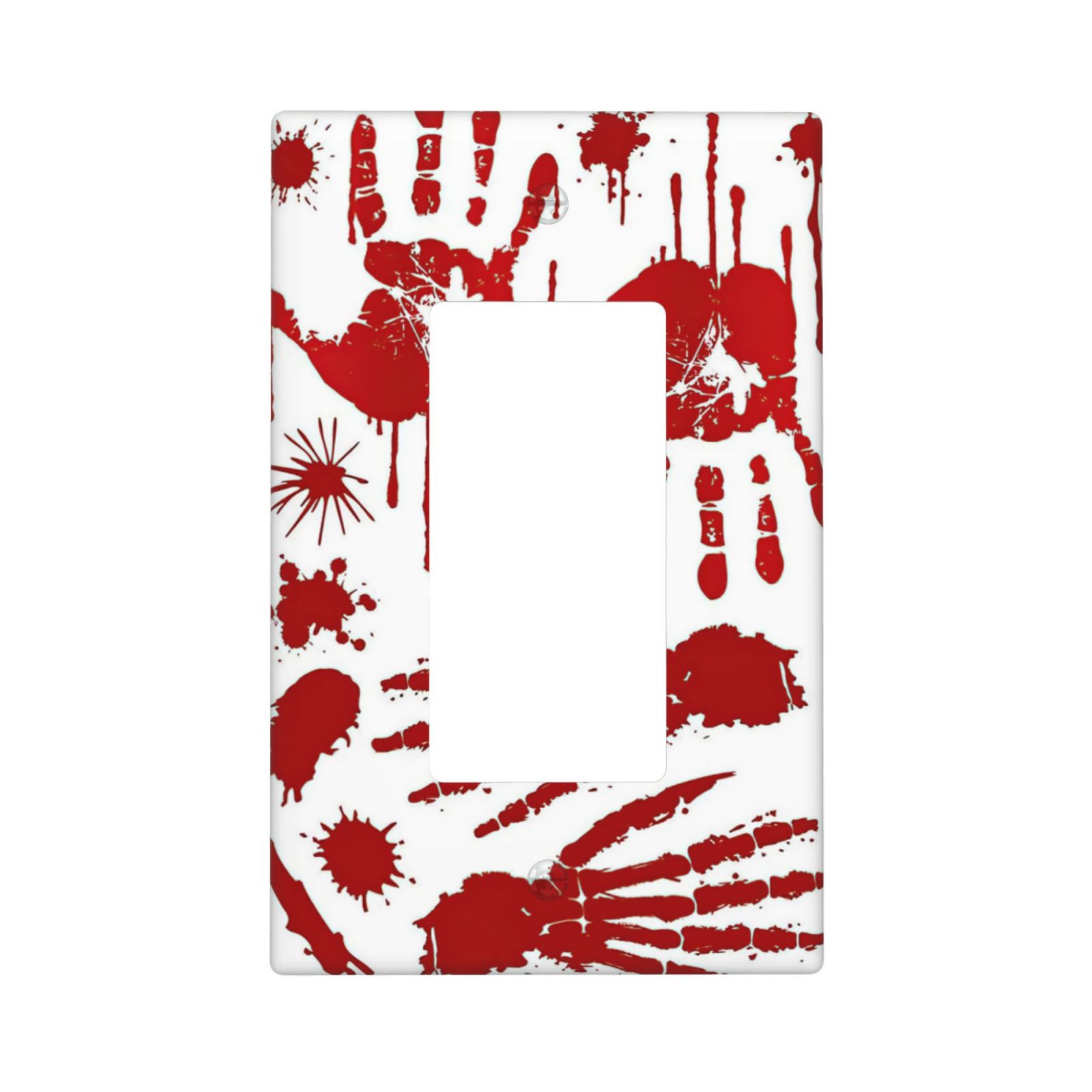 1Pcs Halloween Bloody Handprint Footprint Wall Plates decorative light switch cover plate Light Switch Cover Plate Decorative Wall Plate outlet covers wall plate