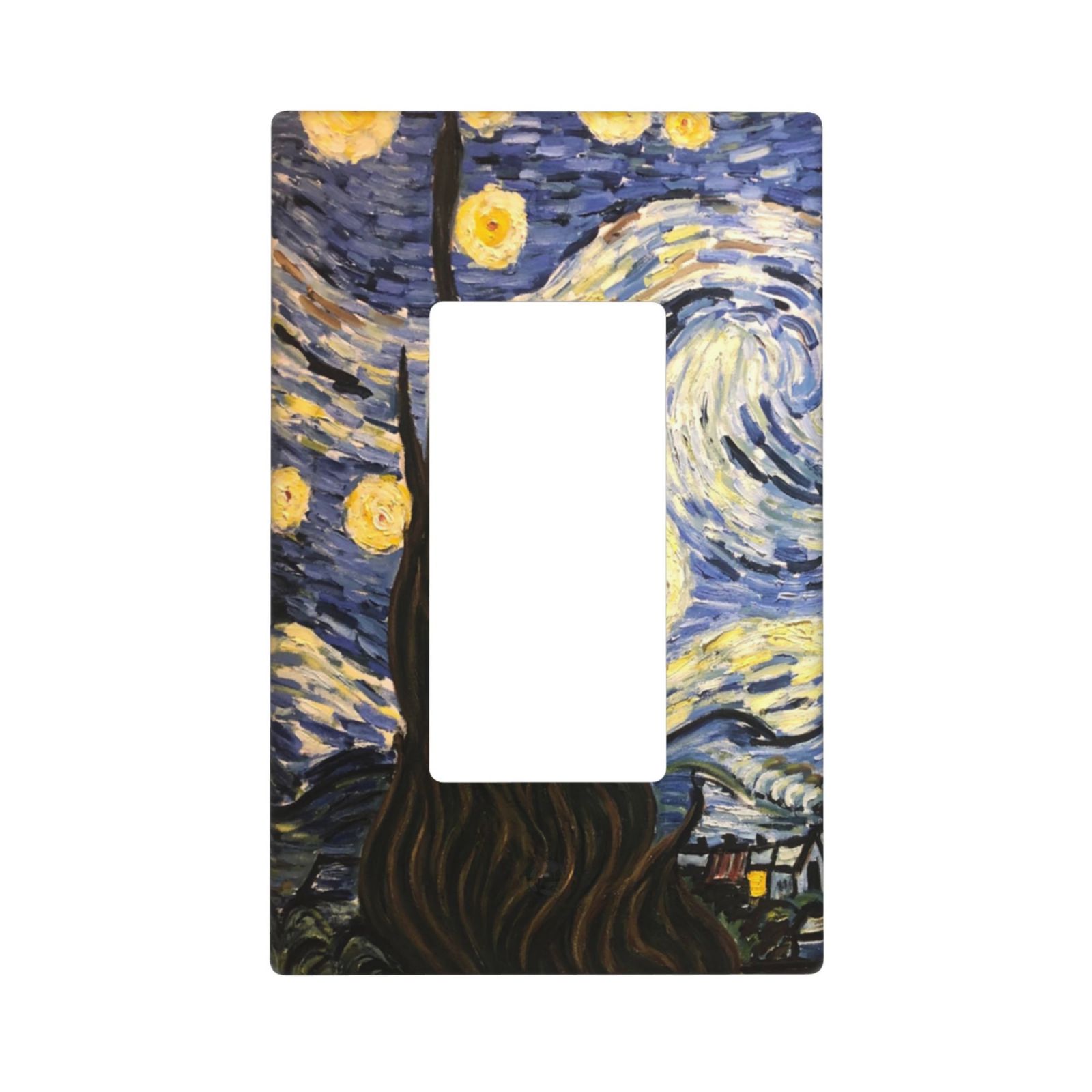1Pcs The Starry Night Wall Plates decorative light switch cover plate Light Switch Cover Plate Decorative Wall Plate outlet covers wall plate