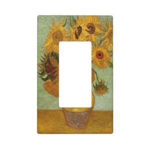 1Pc Sunflower Wall Plates decorative light switch cover plate Light Switch Cover Plate Decorative Wall Plate outlet covers wall plate