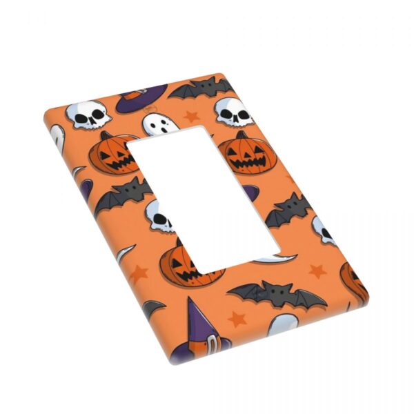 1Pcs Halloween Ghost Pumpkin Bats Wall Plates decorative light switch cover plate Light Switch Cover Plate Decorative Wall Plate outlet covers wall plate - Image 3