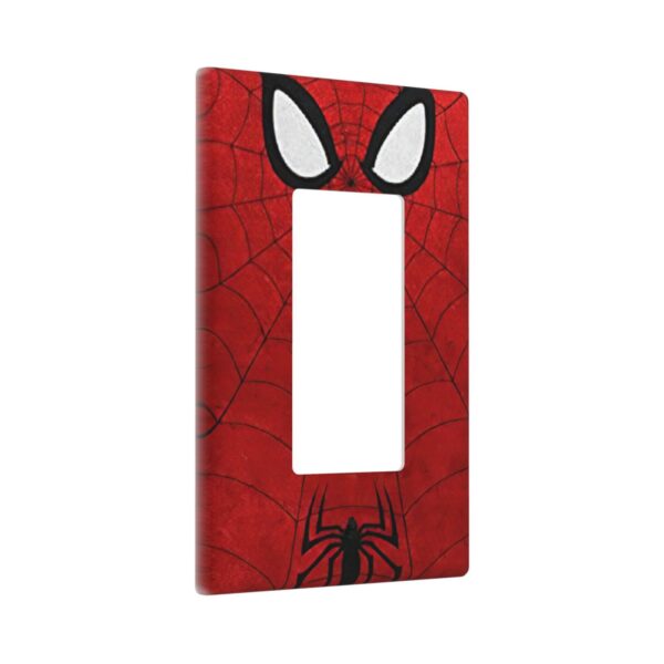 1Pcs Red Spider Web Wall Plates decorative light switch cover plate Light Switch Cover Plate Decorative Wall Plate outlet covers wall plate - Image 3