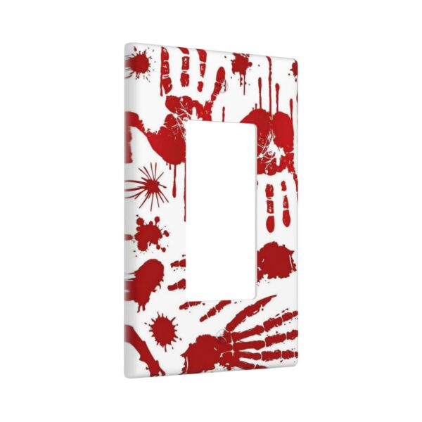 1Pcs Halloween Bloody Handprint Footprint Wall Plates decorative light switch cover plate Light Switch Cover Plate Decorative Wall Plate outlet covers wall plate - Image 2