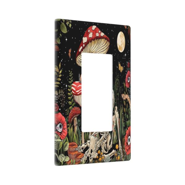 1Pcs Mushroom Skull Skeleton Moon Wall Plates decorative light switch cover plate Light Switch Cover Plate Decorative Wall Plate outlet covers wall plate - Image 2