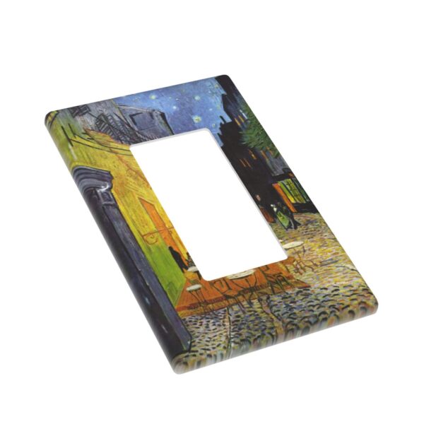 1Pcs Cafe Terrace Wall Plates decorative light switch cover plate Light Switch Cover Plate Decorative Wall Plate outlet covers wall plate - Image 2