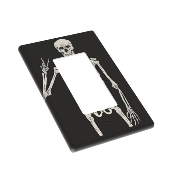 1Pcs Rock Roll Skeleton Skull Wall Plates decorative light switch cover plate Light Switch Cover Plate Decorative Wall Plate outlet covers wall plate - Image 2