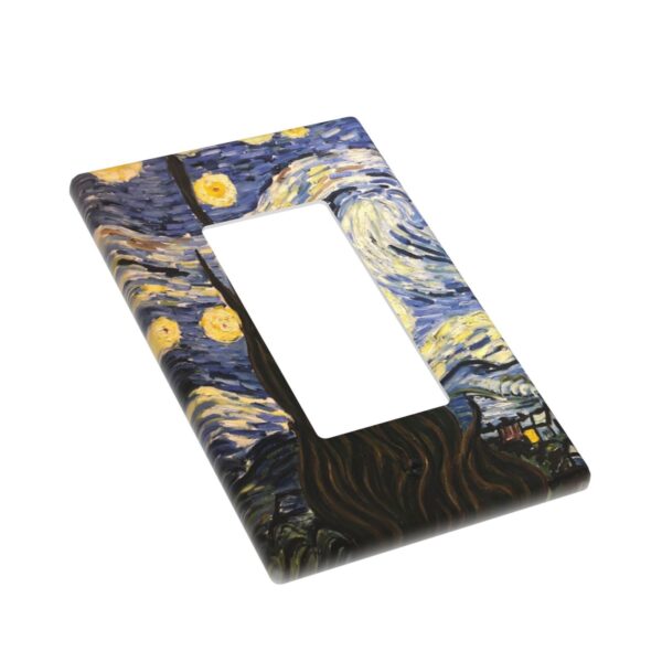 1Pcs The Starry Night Wall Plates decorative light switch cover plate Light Switch Cover Plate Decorative Wall Plate outlet covers wall plate - Image 3