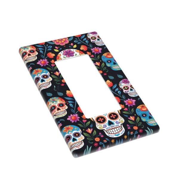 1Pcs Colored skull Wall Plates decorative light switch cover plate Light Switch Cover Plate Decorative Wall Plate outlet covers wall plate - Image 2