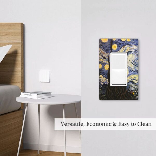 1Pcs The Starry Night Wall Plates decorative light switch cover plate Light Switch Cover Plate Decorative Wall Plate outlet covers wall plate - Image 5