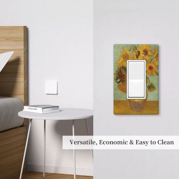 1Pc Sunflower Wall Plates decorative light switch cover plate Light Switch Cover Plate Decorative Wall Plate outlet covers wall plate - Image 5