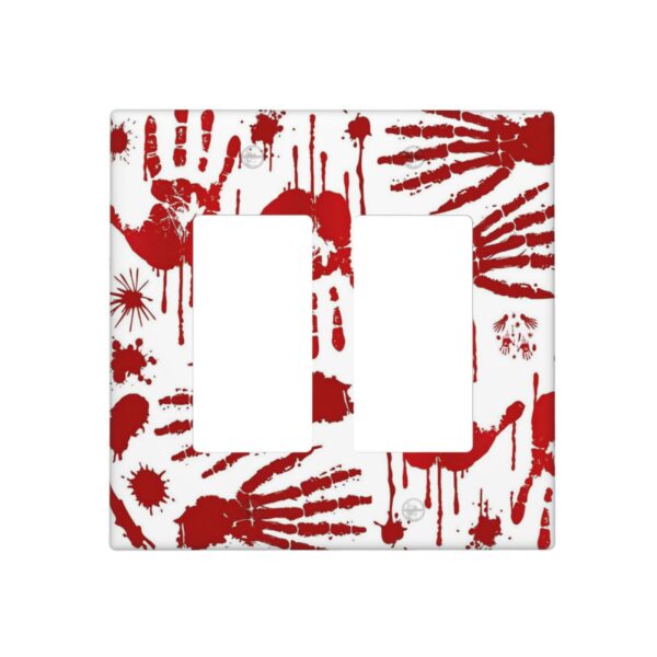 1Pcs Halloween Bloody Handprint Footprint Wall Plates decorative light switch cover plate Light Switch Cover Plate Decorative Wall Plate outlet covers wall plate