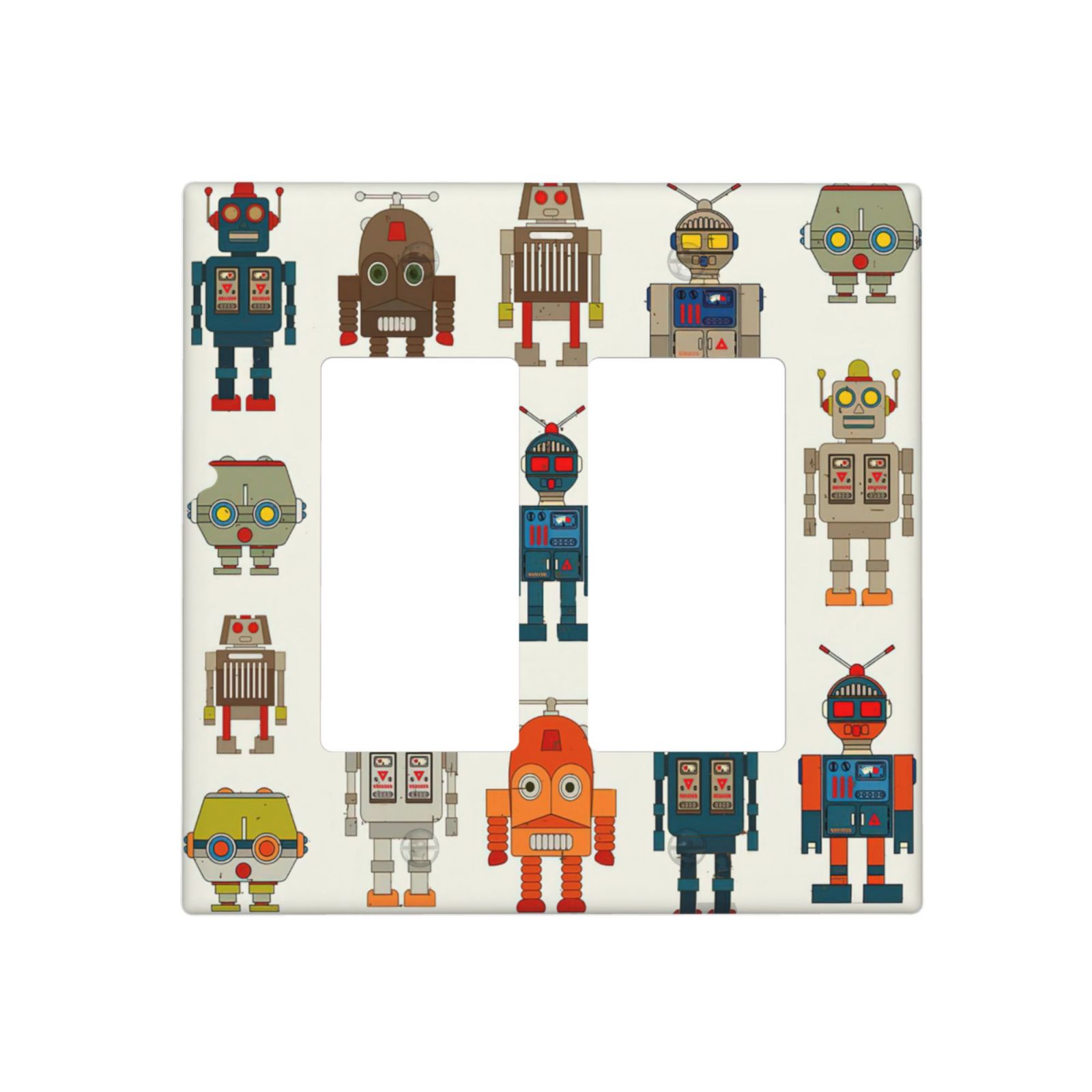 1Pcs Super Robot Cartoon Alien Antenna Fantasy Toy Wall Plates decorative light switch cover plate Light Switch Cover Plate Decorative Wall Plate outlet covers wall plate