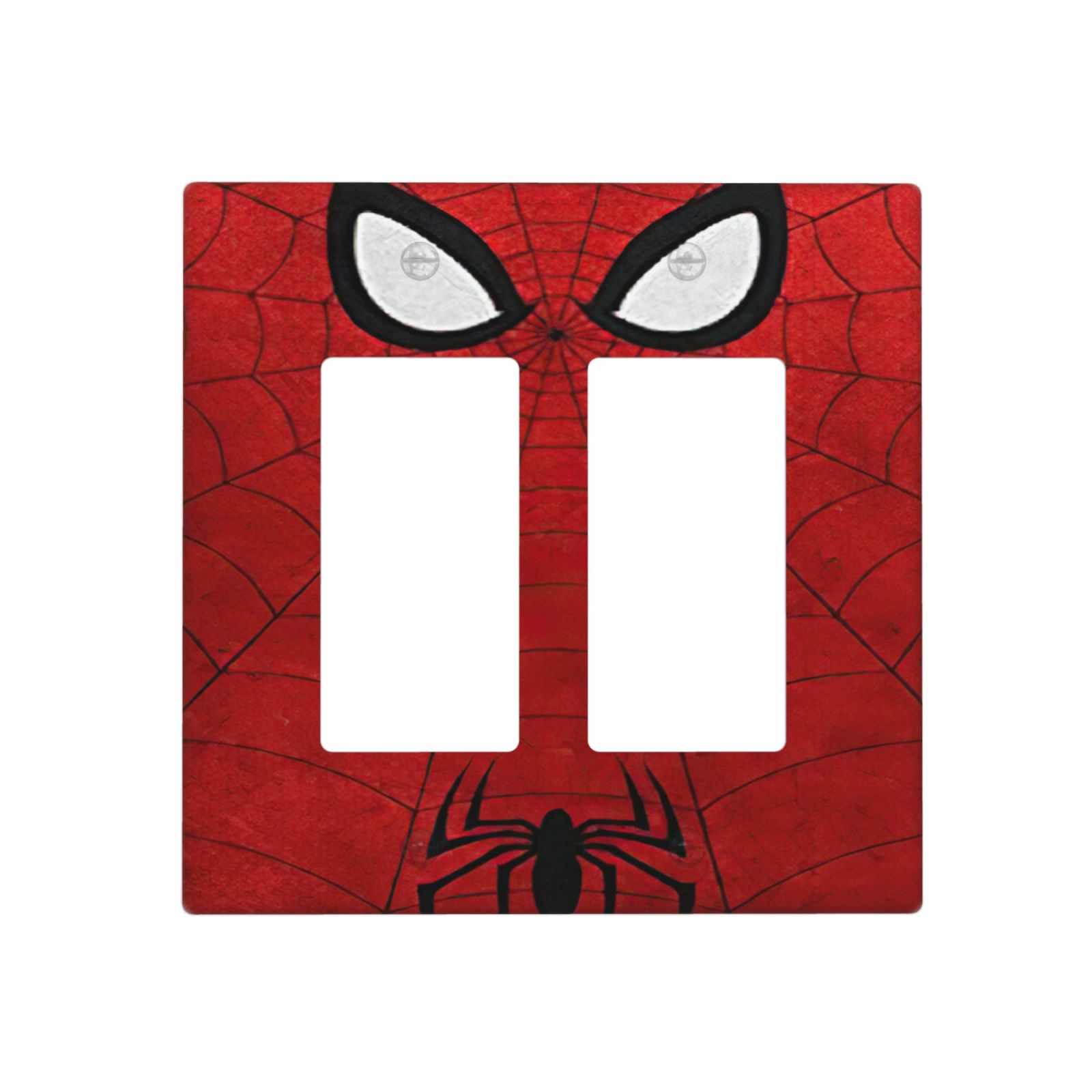 1Pcs Red Spider Web Wall Plates decorative light switch cover plate Light Switch Cover Plate Decorative Wall Plate outlet covers wall plate