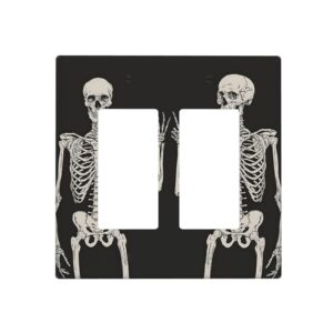 1Pcs Rock Roll Skeleton Skull Wall Plates decorative light switch cover plate Light Switch Cover Plate Decorative Wall Plate outlet covers wall plate