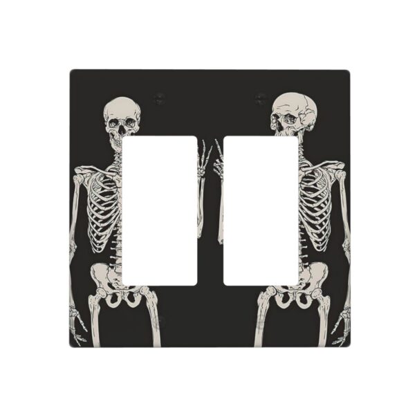 1Pcs Rock Roll Skeleton Skull Wall Plates decorative light switch cover plate Light Switch Cover Plate Decorative Wall Plate outlet covers wall plate