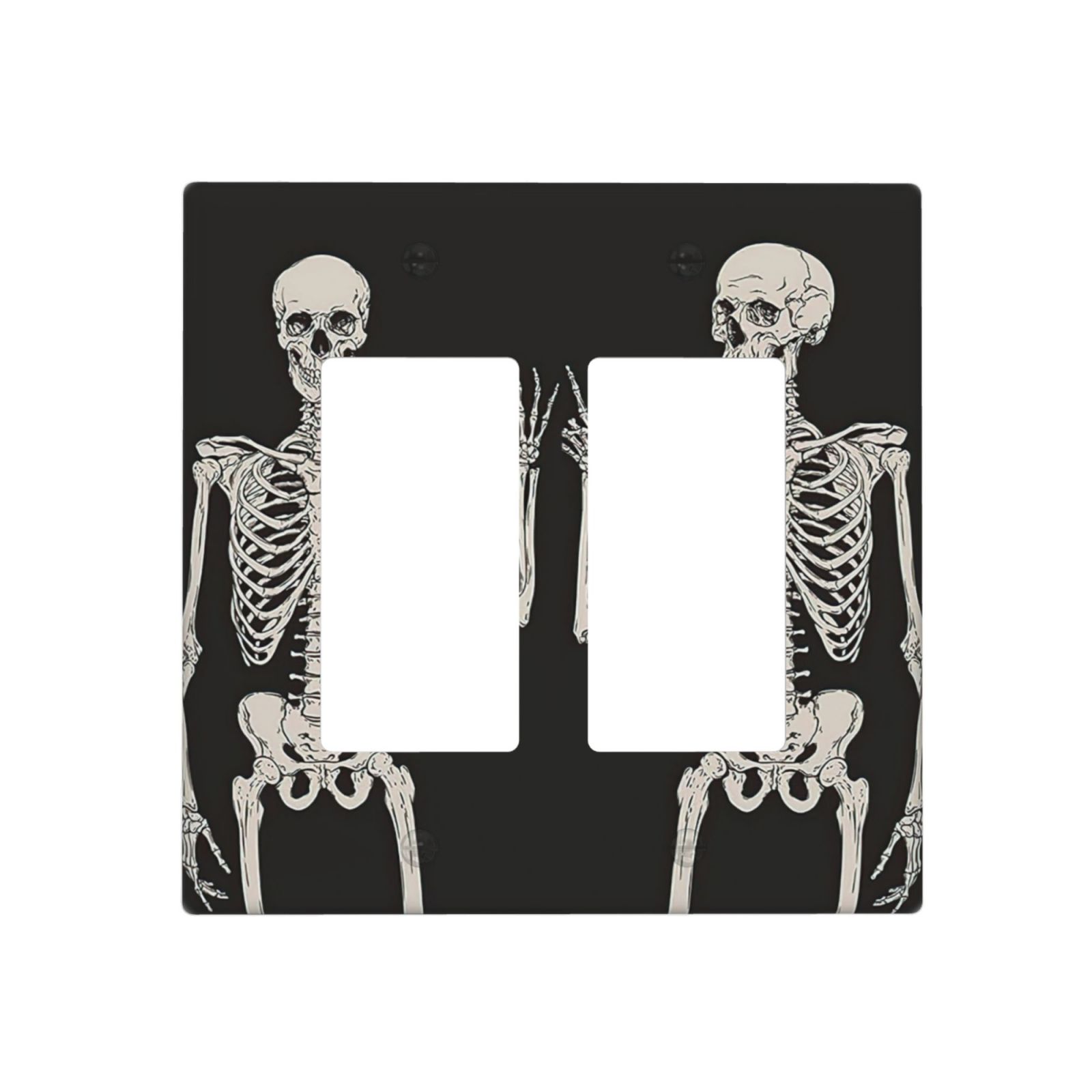 1Pcs Rock Roll Skeleton Skull Wall Plates decorative light switch cover plate Light Switch Cover Plate Decorative Wall Plate outlet covers wall plate