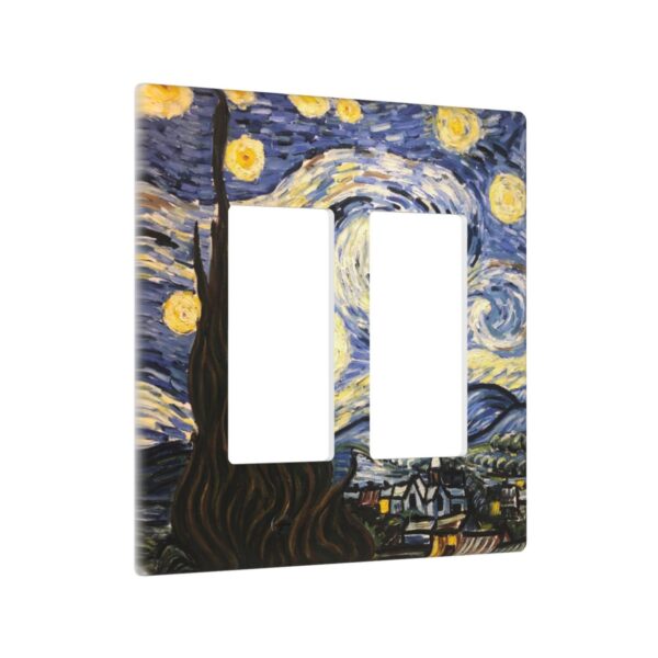 1Pcs The Starry Night Wall Plates decorative light switch cover plate Light Switch Cover Plate Decorative Wall Plate outlet covers wall plate - Image 3