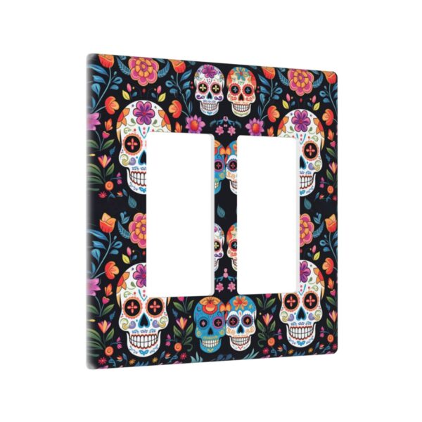 1Pcs Colored skull Wall Plates decorative light switch cover plate Light Switch Cover Plate Decorative Wall Plate outlet covers wall plate - Image 2