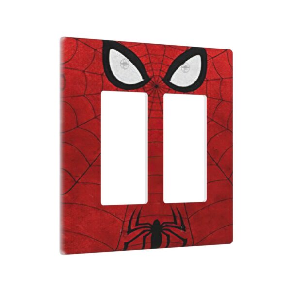 1Pcs Red Spider Web Wall Plates decorative light switch cover plate Light Switch Cover Plate Decorative Wall Plate outlet covers wall plate - Image 3