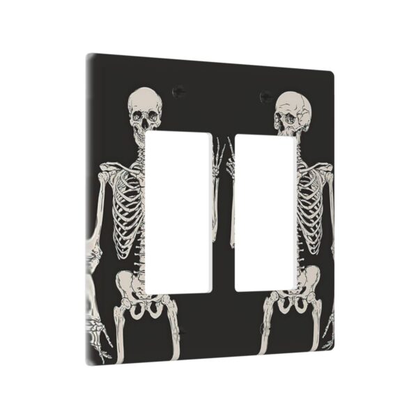 1Pcs Rock Roll Skeleton Skull Wall Plates decorative light switch cover plate Light Switch Cover Plate Decorative Wall Plate outlet covers wall plate - Image 3