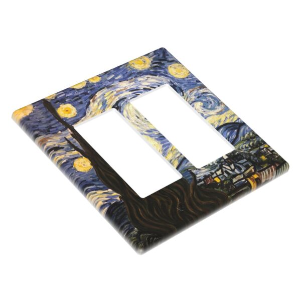 1Pcs The Starry Night Wall Plates decorative light switch cover plate Light Switch Cover Plate Decorative Wall Plate outlet covers wall plate - Image 2