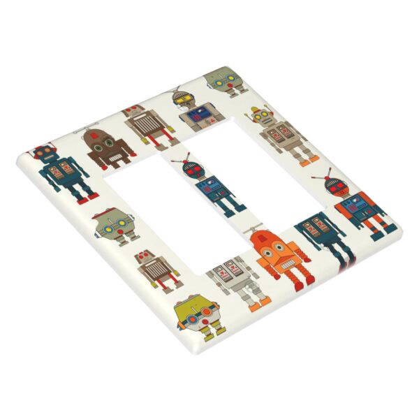 1Pcs Super Robot Cartoon Alien Antenna Fantasy Toy Wall Plates decorative light switch cover plate Light Switch Cover Plate Decorative Wall Plate outlet covers wall plate - Image 2