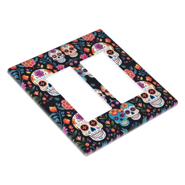 1Pcs Colored skull Wall Plates decorative light switch cover plate Light Switch Cover Plate Decorative Wall Plate outlet covers wall plate - Image 3
