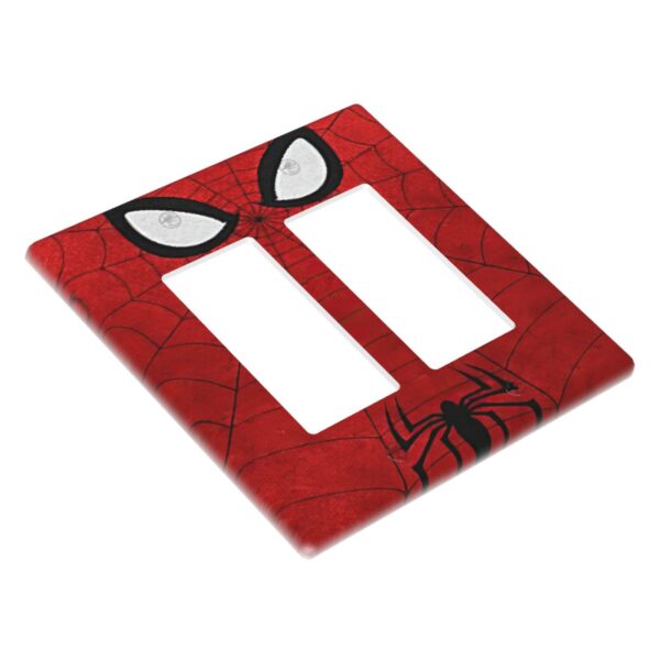 1Pcs Red Spider Web Wall Plates decorative light switch cover plate Light Switch Cover Plate Decorative Wall Plate outlet covers wall plate - Image 2