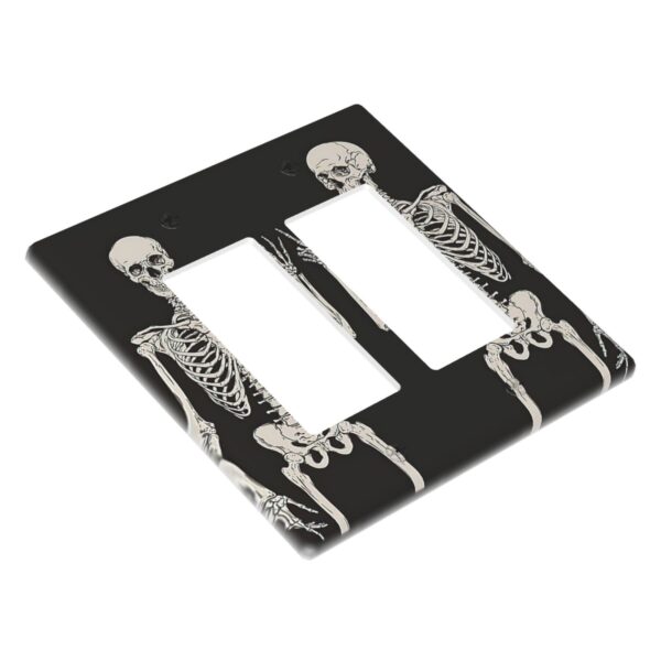 1Pcs Rock Roll Skeleton Skull Wall Plates decorative light switch cover plate Light Switch Cover Plate Decorative Wall Plate outlet covers wall plate - Image 2