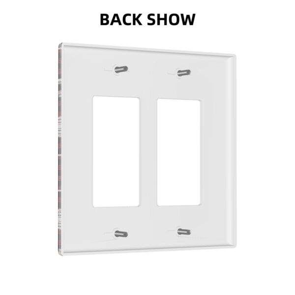 1Pcs Snowflake Red Black Buffalo Check Christmas Plaid Wall Plates decorative light switch cover plate Light Switch Cover Plate Decorative Wall Plate outlet covers wall plate - Image 4