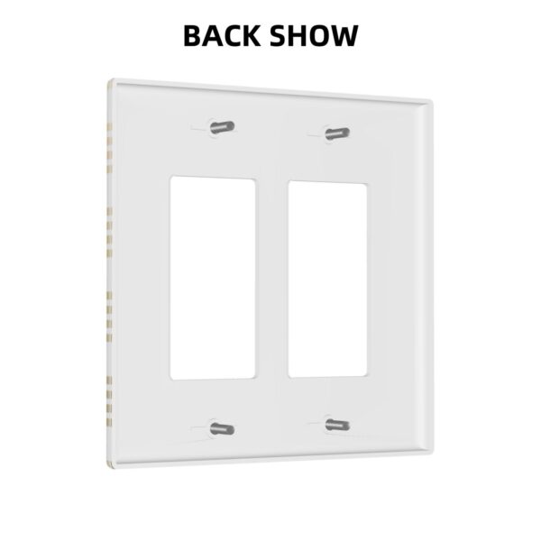 1Pcs White Greek Key Pattern Wall Plates decorative light switch cover plate Light Switch Cover Plate Decorative Wall Plate outlet covers wall plate - Image 4