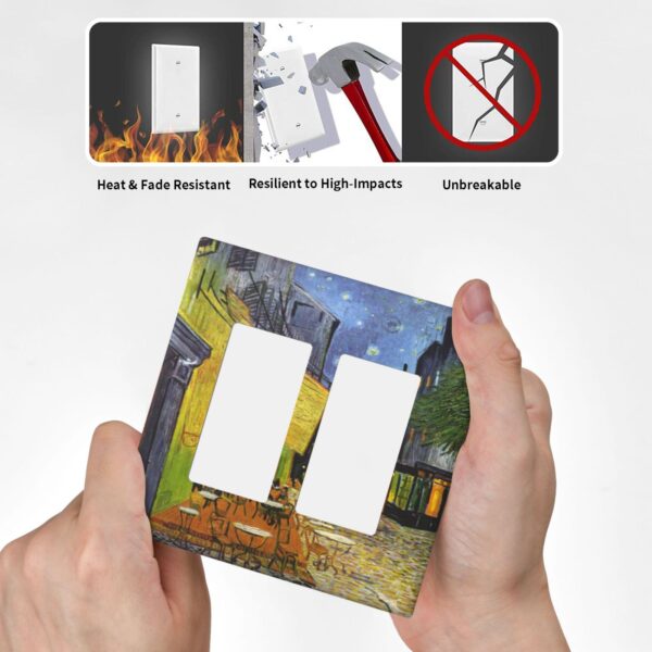 1Pcs Cafe Terrace Wall Plates decorative light switch cover plate Light Switch Cover Plate Decorative Wall Plate outlet covers wall plate - Image 4