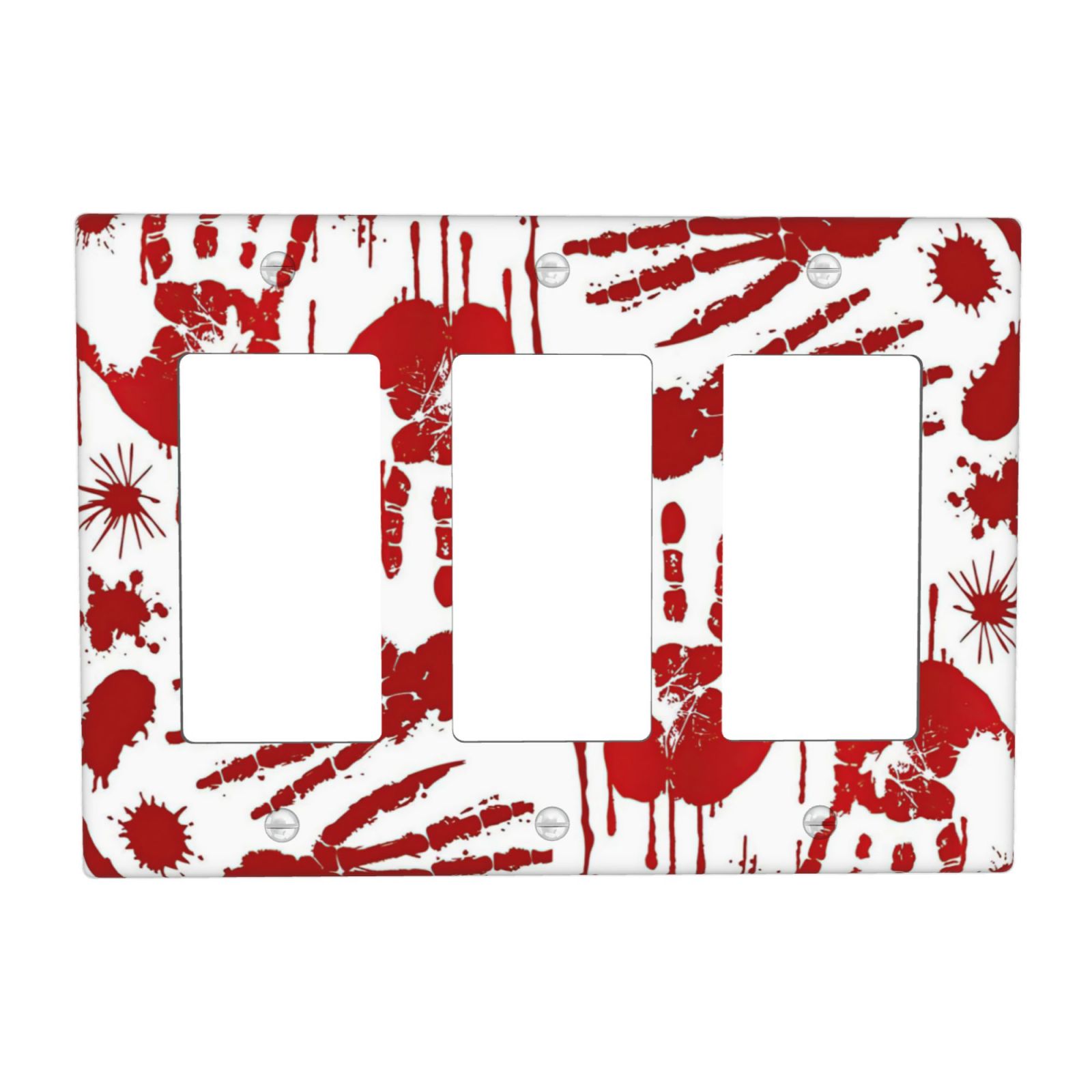 1Pcs Halloween Bloody Handprint Footprint Wall Plates decorative light switch cover plate Light Switch Cover Plate Decorative Wall Plate outlet covers wall plate