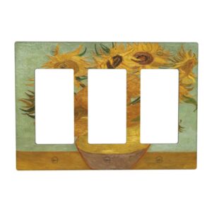 1Pc Sunflower Wall Plates decorative light switch cover plate Light Switch Cover Plate Decorative Wall Plate outlet covers wall plate