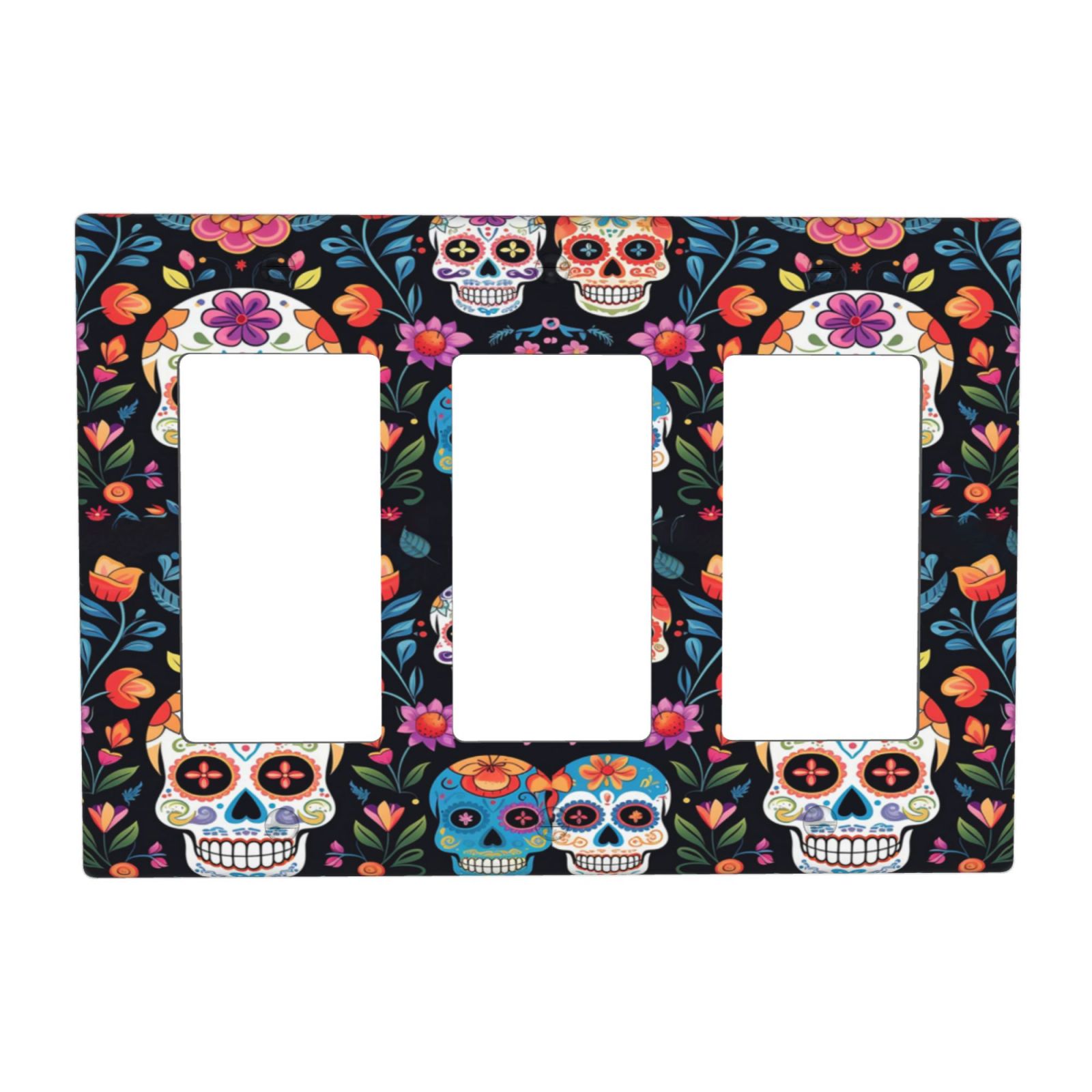 1Pcs Colored skull Wall Plates decorative light switch cover plate Light Switch Cover Plate Decorative Wall Plate outlet covers wall plate