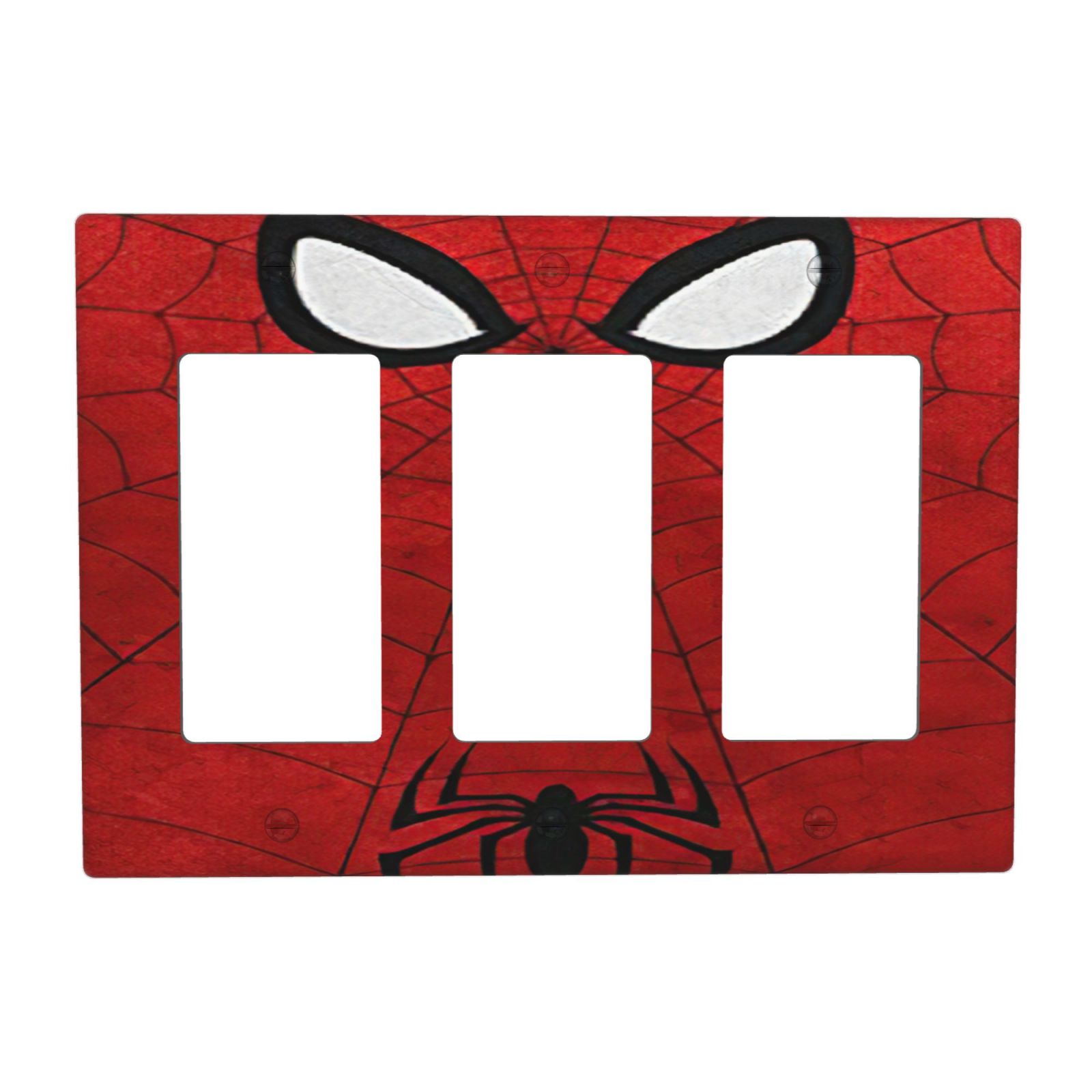 1Pcs Red Spider Web Wall Plates decorative light switch cover plate Light Switch Cover Plate Decorative Wall Plate outlet covers wall plate